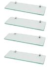 Prateleira de vidro 40 x 10 kit com 4 unidades - Sonharte