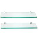 Prateleira de vidro 40 x 15 kit com 2 unidades