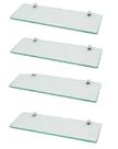 Prateleira de vidro 40 x 15 kit com 4 unidades - Sonharte