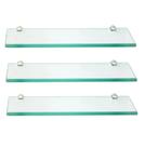 Prateleira de vidro 50 x 10 kit com 3 unidades