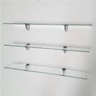 Prateleira de vidro decorativa 40x20 Bico Tucano Kit com 4 unidades - Sonharte