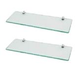 Prateleira de vidro decorativa 50 x 10 kit com 2 unidades - Sonharte