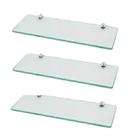 Prateleira de vidro decorativa 60 x 10 kit com 3 unidades - Sonharte Prateleira de vidro decorativa 60 x 10 kit com 3 unidades - Sonharte