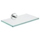 Prateleira de vidro para banheiro JQK TGS101L8-CH Chrome 20x13cm
