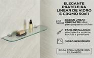 Prateleira de Vidro Premium com Suporte