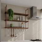 Prateleira Decorativa Londres 120 Cm Cobre