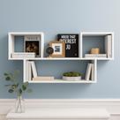 Prateleira decorativa Moderna de Parede 60x90x18cm para Sala Organizador de Livros e Objetos sinanue