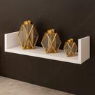 Prateleira Decorativa Multiuso Dórémi 60x9cm Flutuante em MDP Branco - Desk Design