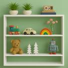 PRATELEIRA DECORATIVO 80x80x15CM ORGANIZADOR BRINQUEDO SALA QUARTO