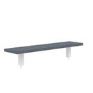 Prateleira Divisor Central 1200x203mm PCCP120 Marrom/Grafito/Branco