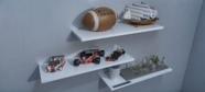 Prateleira em mdf branco para carrinhos hot wheels kit prateleira quarto masculino 60 x 20