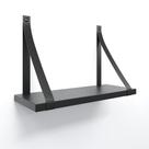 Prateleira em MDF Preto 40x15cm com Alça Prateleira em MDF Preto 40x15cm com Alça