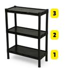 Prateleira Estante 3 Andares Organizadora Modular Multiuso Resistente