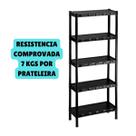 Prateleira Estante Grande 5 Andares Organizadora Modular Multiuso Plástico Prateleira Estante Grande 5 Andares Organizadora Modular Multiuso Plástico