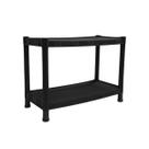 Prateleira Estante Multiuso Modular 2 Estantes Resistente Cor Preto