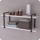 Prateleira Estilo Industrial Banheiro Parede GND PB 60cm