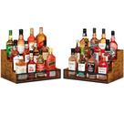 Prateleira Expositora para Garrafas de Licor Yuzehuaza de Madeira com 3 Níveis 40x32x24cm Prateleira Expositora para Garrafas de Licor Yuzehuaza de Madeira com 3 Níveis 40x32x24cm