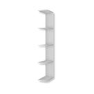 Prateleira externa para roupeiro smim/luna branco brilho - moveis peroba