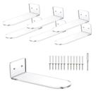 Prateleira flutuante de acrílico SHELF Guntsous 20x8x5 cm 6 peças