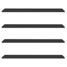 Prateleira Flutuante de Quarto Infantil Kit 4 Suporte Invisível 91cm Yara Preto - Lumil Prateleira Flutuante de Quarto Infantil Kit 4 Suporte Invisível 91cm Yara Preto - Lumil