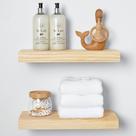 Prateleira flutuante Homeforia Wood 40 cm de madeira natural maciça de alta qualidade