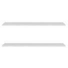 Prateleira Flutuante para Banheiro Kit 2 Suporte Invisível 91cm Yara Branco - Lumil Prateleira Flutuante para Banheiro Kit 2 Suporte Invisível 91cm Yara Branco - Lumil