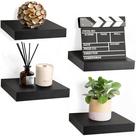 Prateleira flutuante Sorbus Square 4 prateleiras pequenas 23x23cm