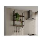 Prateleira Gisacompany Nicho 95cm Branco Aço E Madeir Prateleira Gisacompany Nicho 95cm Branco Aço E Madeir