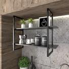 Prateleira Industrial Cozinha Nicho Industrial Teto Nichos Suporte
