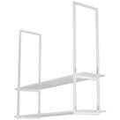 Prateleira Industrial Dupla De Teto Para Cozinha 100cm BB SF
