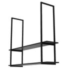 Prateleira Industrial Dupla De Teto Para Cozinha 60cm PP SF Prateleira Industrial Dupla De Teto Para Cozinha 60cm PP SF