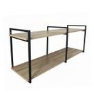 Prateleira Industrial Dupla Organização e Estilo no seu Ambiente 120x30 cm