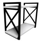 Prateleira Industrial Funcional 20x45cm Preto para Organizar seu Banheiro