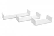 Prateleira MDF 60 x 10 Kit 3 Peças Eví Dedcor