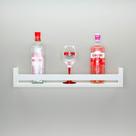 Prateleira MDF branco em U cozinha sala decoração Apoio 60cm