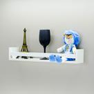 Prateleira MDF branco em U Quarto bebe infantil Apoio 60cm