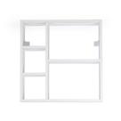 Prateleira MDF Em Quadro Com Nichos Internos Para Decoracoes Brinquedos Itens Pessoais Fixado Na Parede Com Suporte Invisivel Acompanha Kit Montagem