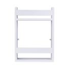 Prateleira MDF Multiuso Com Repartições Para Decoracoes Objetos Pessoais Produtos De Limpeza Armazem Em Geral Fixada Na Parede Com Suporte Invisivel