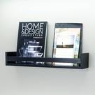 Prateleira MDF Preto em U multiuso com apoio decoração 60cm Prateleira MDF Preto em U multiuso com apoio decoração 60cm