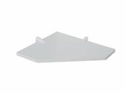 Prateleira MDP Canto com Suporte PEAD Branco 35x35 D-Core Prateleira MDP Canto com Suporte PEAD Branco 35x35 D-Core