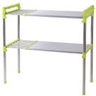 Prateleira Multifuncional Estante Inox Ajustável Rack Organizador Multiuso Cozinha Banheiro Lavanderia Quarto Armários