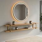 Prateleira Multiuso 180cm com Suporte em Metal 100% MDF