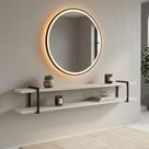 Prateleira Multiuso 180cm com Suporte em Metal 100% MDF Prateleira Multiuso 180cm com Suporte em Metal 100% MDF