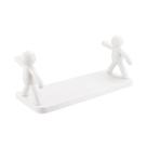 Prateleira Multiuso Com Adesivo Parede Boneco Branco 25,5cm