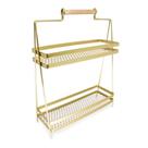 Prateleira Multiuso Estilo Industrial Armada Dourado 30,5 Cm F04 - D'rossi
