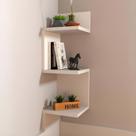 Prateleira Nicho de Canto Decoração Gamer Lateral 80cm para Livros para Quarto Escritório