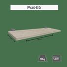 PRATELEIRA NOGUEIRA CONCEPT ME LEVE 1,2x20x60cm SUPORTE CINZA PRAT-K
