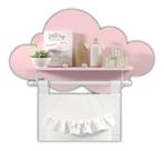 Prateleira Nuvem Varão Porta Fraudas Bebê Quadros Decorativo