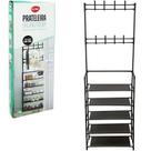 Prateleira Organizadora 10 Kg Plastico Pp E Ferro 60 Cm X 29 Cm X 170 Cm