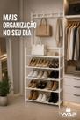 Prateleira Organizadora 5 Níveis para Calçados e Roupas - Branca Prateleira Organizadora 5 Níveis para Calçados e Roupas - Branca